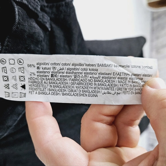 PULL & BEAR | high rise skinny stretch raw/frayed hem jeans - Picture 8 of 8